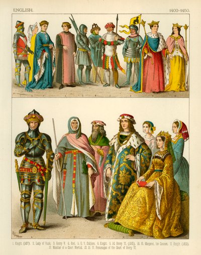 Traje inglés 1400-1450 de Albert Kretschmer